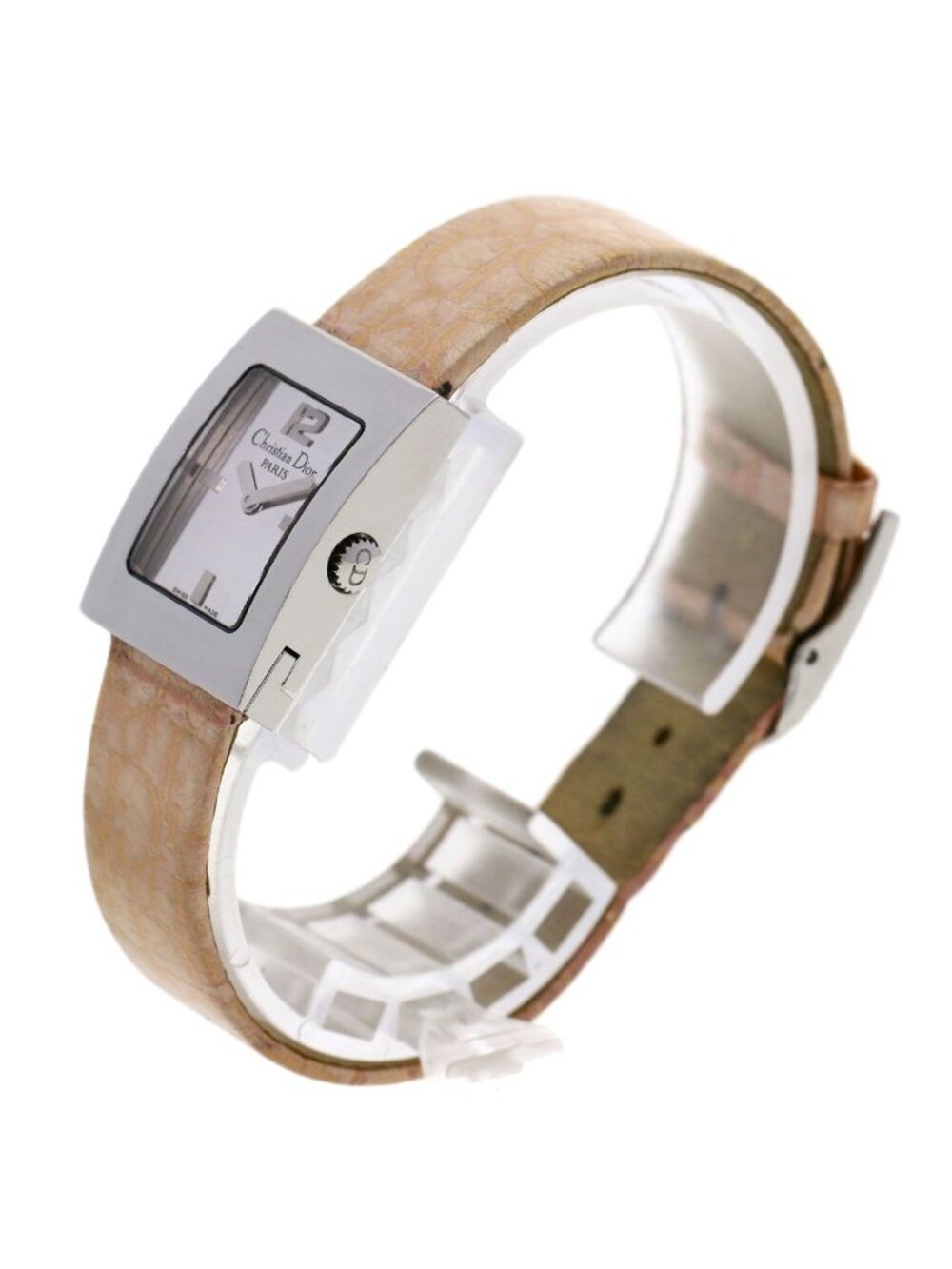 Dior Christian Maris Watch SS Leather - Picture 2 of 15